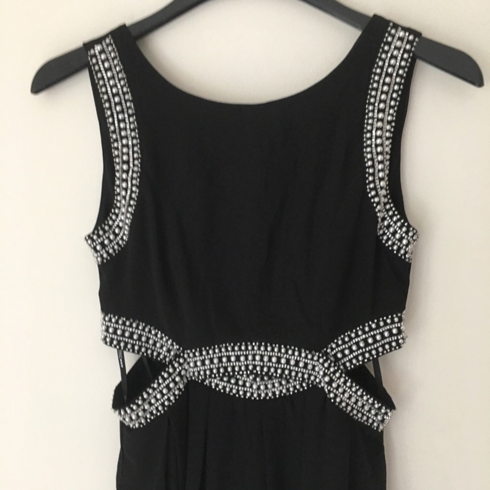 TFNC | Malaga Pearl Beaded Mini Black Dress Small - Picture 6 of 8